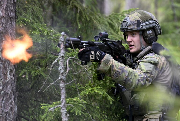Finnish Army field training exercise Sapeli 23 Porvoo, Finland