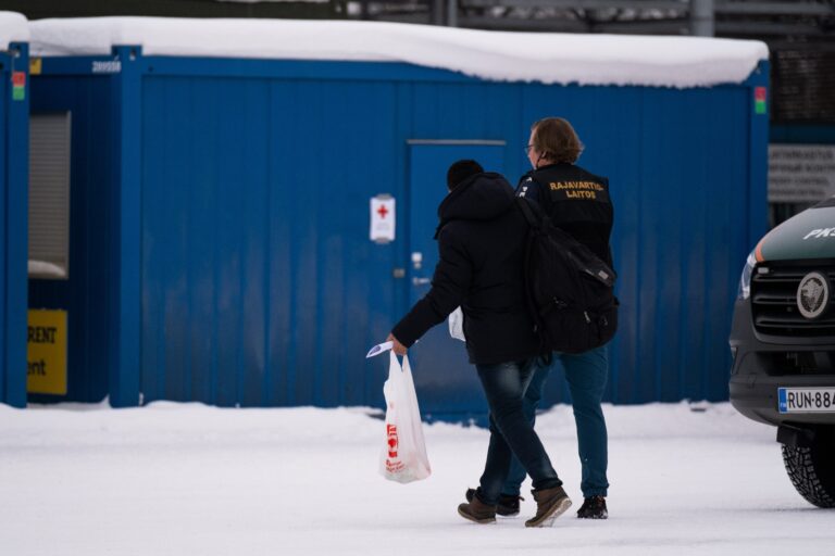 The Niirala checkpoint on the Finnish-Russian border