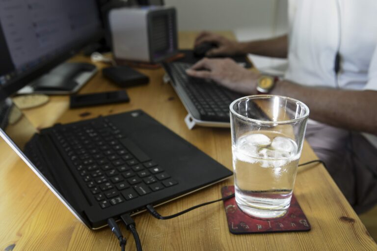 Etätyöläinen ja helle