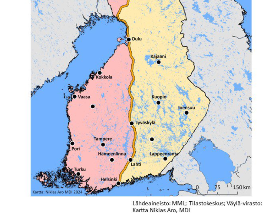 Kartta Paljastaa N in Suomi Jakautui Kahtia Verkkouutiset Kartta Paljastaa N in Suomi Jakautui Kahtia Verkkouutiset
