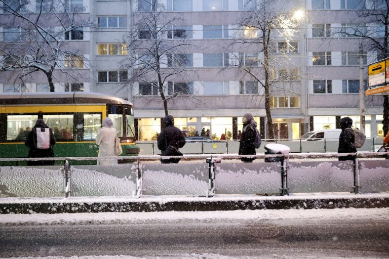 Ajokeli on huono laajalla alueella