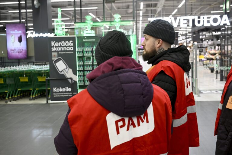 Päivittäistavarakaupan myymälöitä koskeva PAMin lakko
