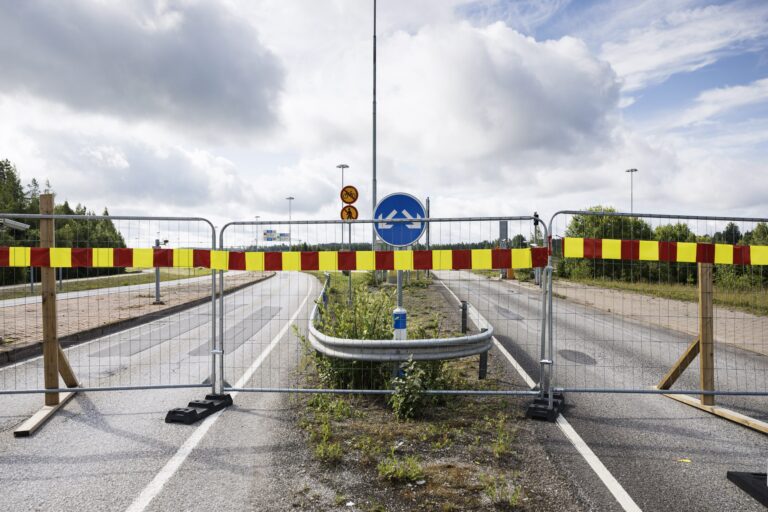 Closed Nuijamaa border crossing statio