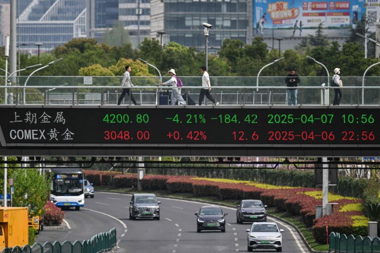 CHINA - US - STOCKS - MARKET - TARIFFS