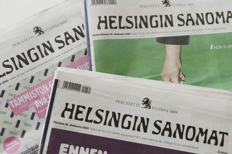 Sanoma- ja aikakausilehtiä kirjastossa