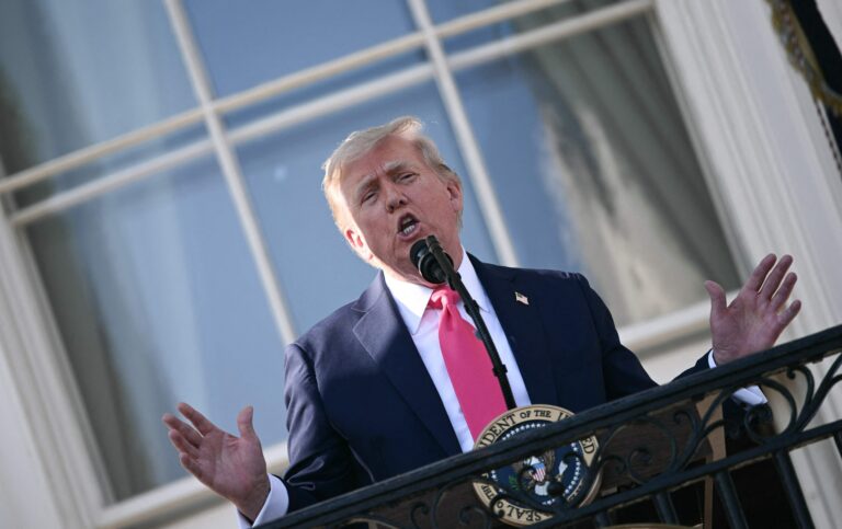 President Donald Trump participates in a military family picnic at White House and attends Fourth of July celebrations