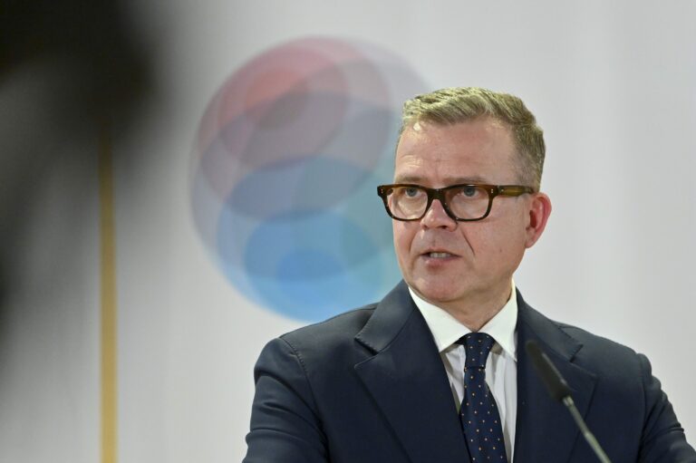 Pääministeri Petteri Orpon mediatilaisuus