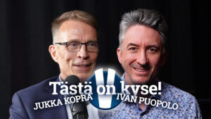 Ivan Puopolon vieraana kokoomuksen Jukka Kopra.