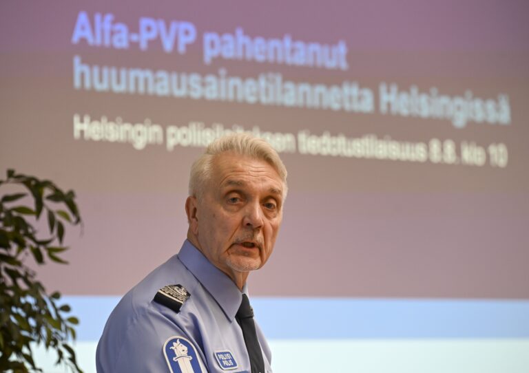 Helsingin poliisilaitoksen tiedotustilaisuus Helsingin pahentuneesta huumausainetilanteesta