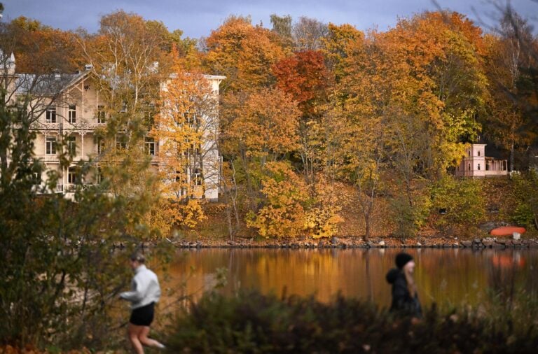 Ruskaa Töölönlahdella