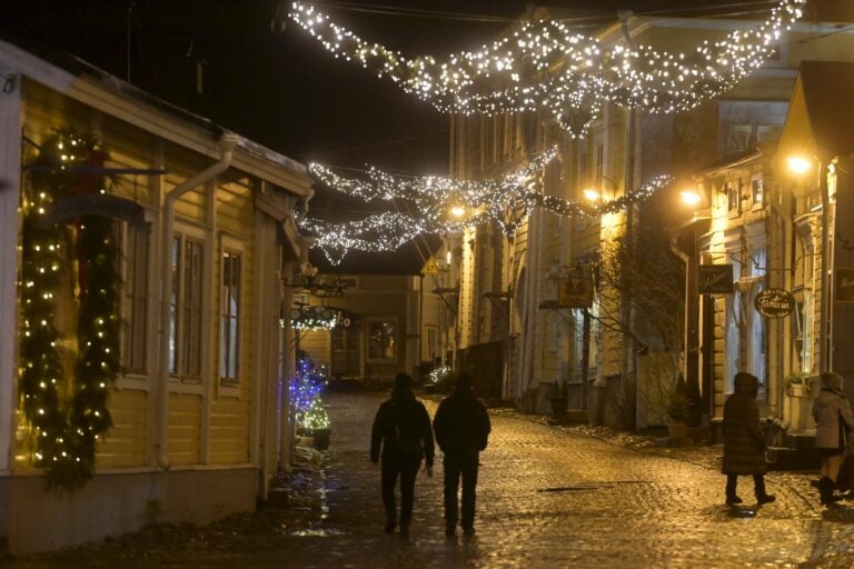 Jouluvaloja Porvoossa