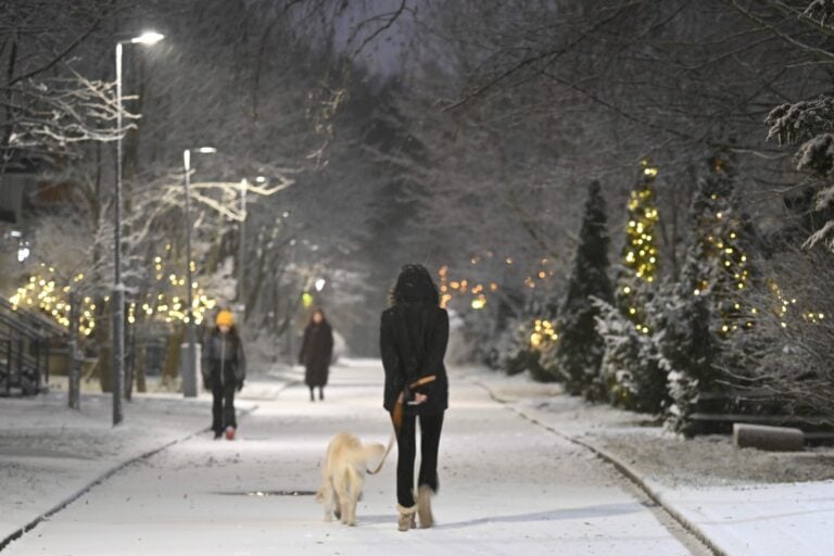 Alkaako ennustettu lumimyräkkä, tuleeko lunta eteläänkin?