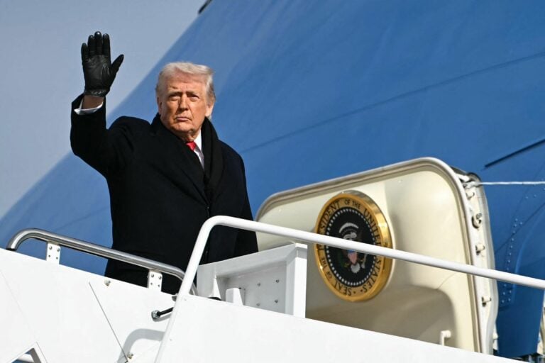 US President Donald Trump travels to Florida for the weekend
