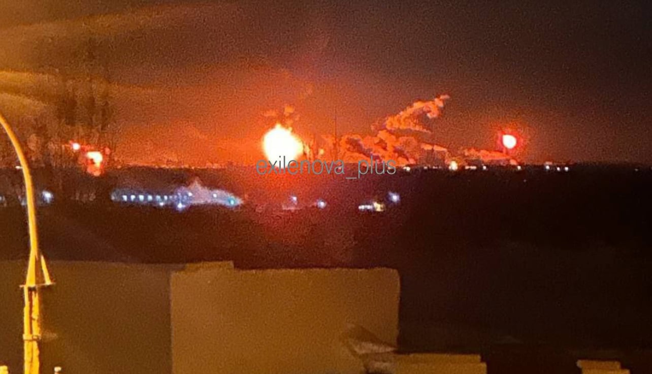 Ukraina osui: Valtava jalostamo roihusi yössä