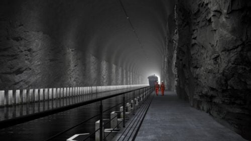 havainnekuva tunneli Norjassa