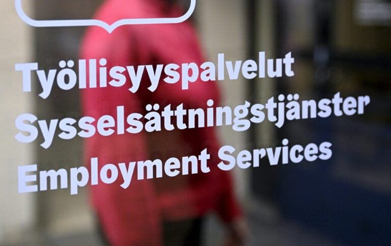 Työllisyyspalvelujen toimisto Helsingissä 17. helmikuuta.