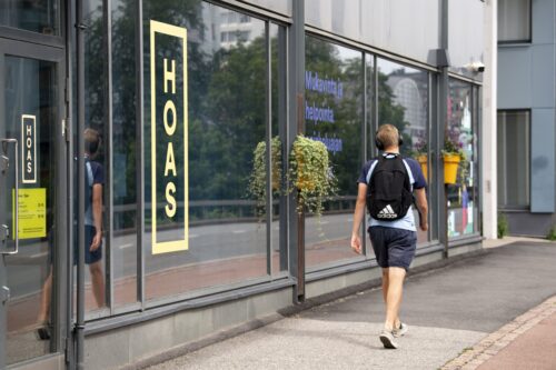 Helsingin seudun opiskelija-asuntosäätiö HOAS:n toimipiste Helsingissä. LEHTIKUVA / ELSA PAAKKINEN