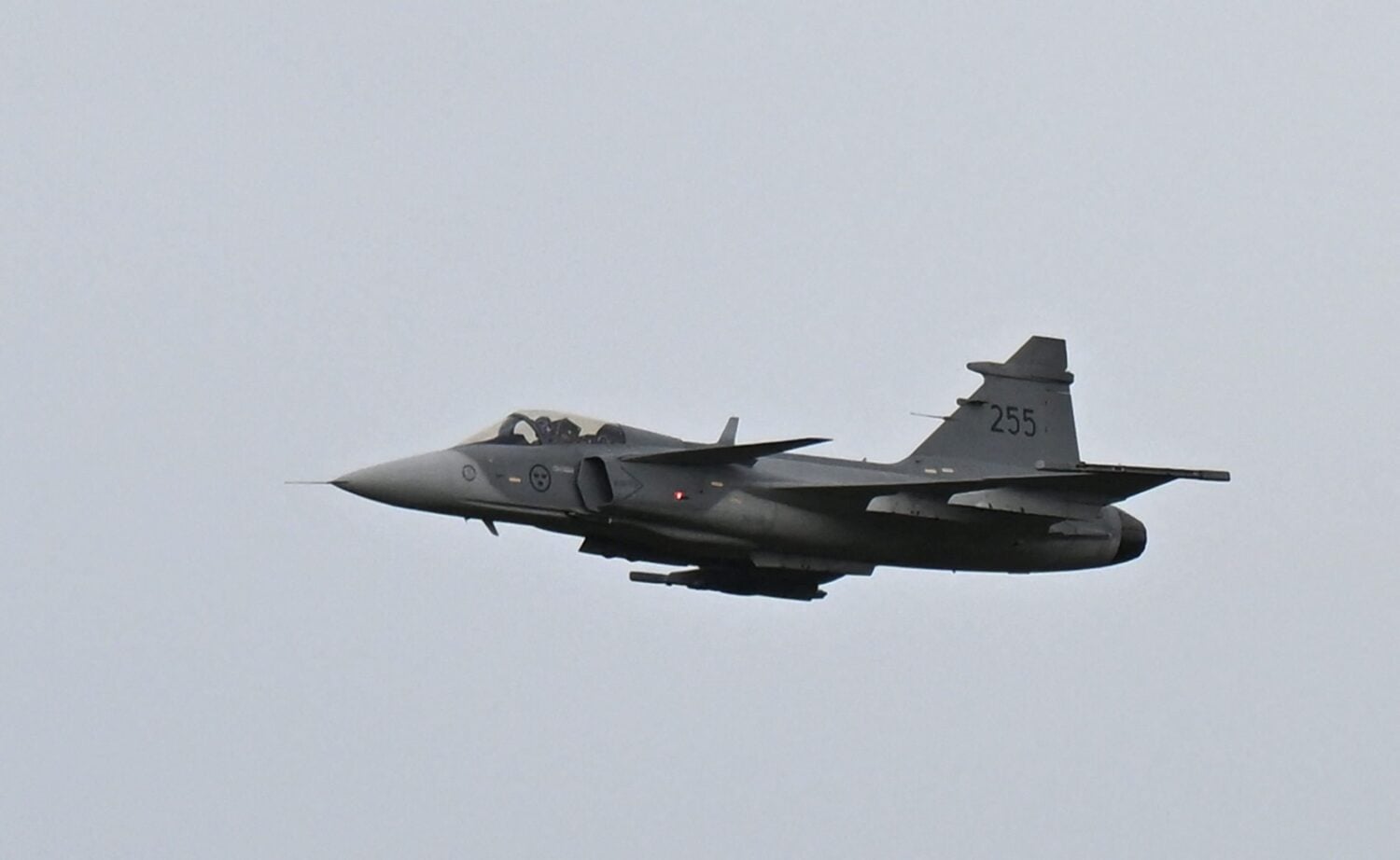 Saab Gripen -hävittäjä Ruotsissa. AFP / LEHTIKUVA / JONATHAN NACKSTRAND