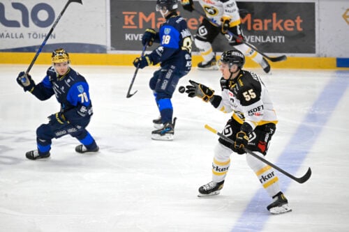 Jääkiekon Liigan ottelu Kiekko-Espoo vs Kärpät 23. tammikuuta 2026 Espoossa. STR/LEHTIKUVA/MIKKO STIG