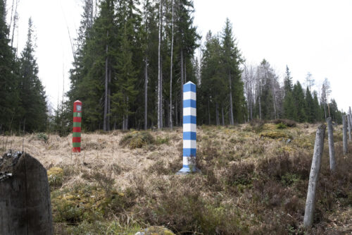 Rajavartiopiste Korpijärven rannalla Joensuussa.