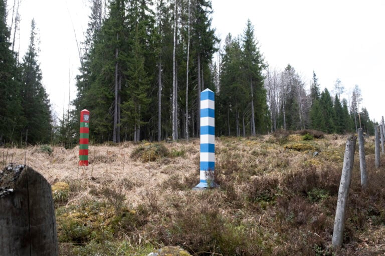 Rajavartiopiste Korpijärven rannalla Joensuussa.