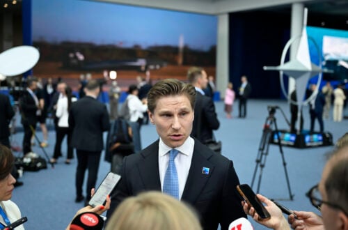 Puolustusministeri Antti Häkkänen Naton 36. valtion- ja hallitusten päämiesten huippukokouksessa Ankarassa, Turkissa 7. heinäkuuta 2026. LEHTIKUVA/EMMI KORHONEN