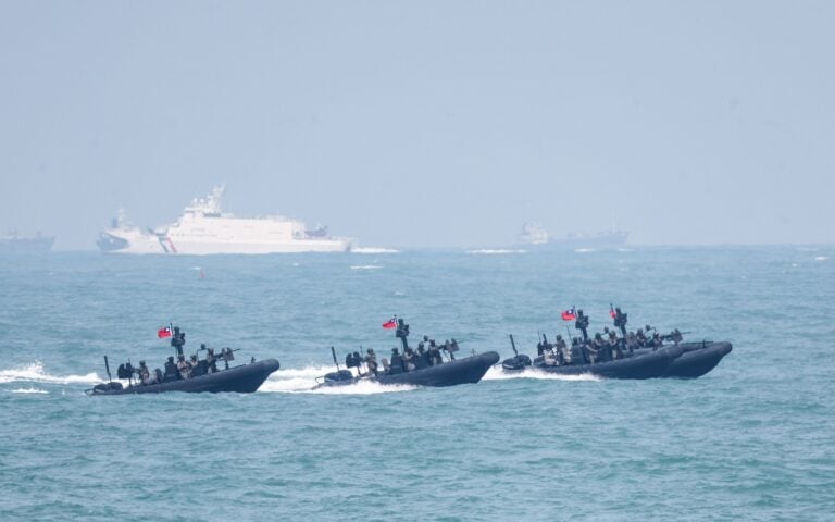 Taiwanin aluksia. AFP / LEHTIKUVA / I-HWA CHENG
