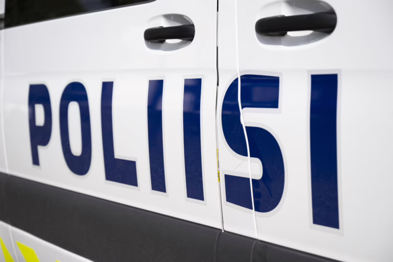 Poliisiauto kuvituskuvassa. LEHTIKUVA / MIKKO STIG