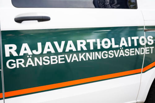 Rajavartiolaitoksen ajoneuvo. LEHTIKUVA / MIKKO STIG