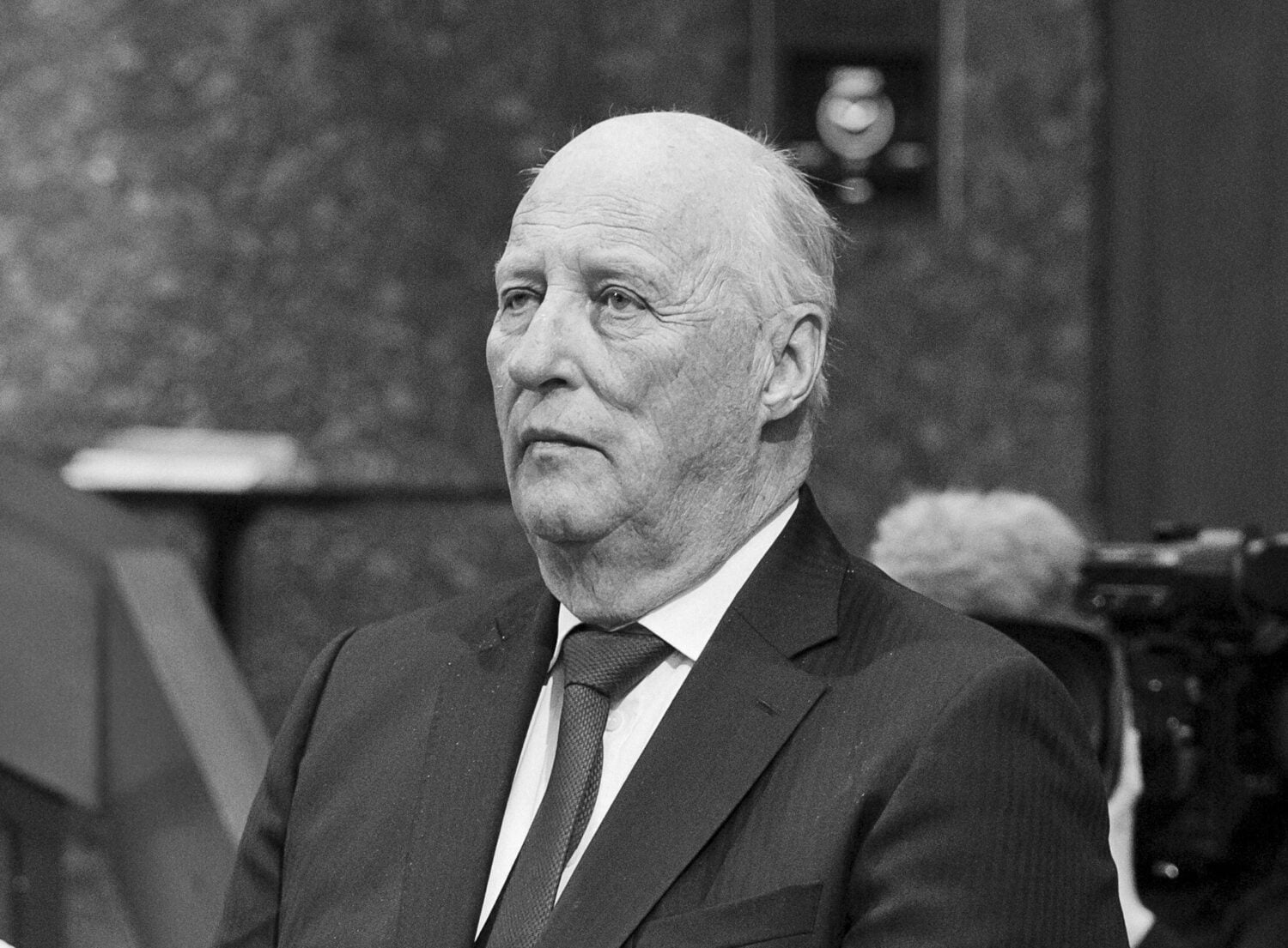 Norjan kuningas Harald V on kuollut. LEHTIKUVA / RONI REKOMAA