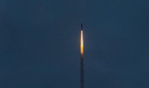 Ukrainan FP-7-ohjuksen koelaukaisu. / DenShtilierman / X