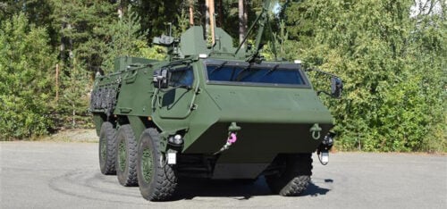 Patrian CAVS 6×6 -ajoneuvo. (Patria)
