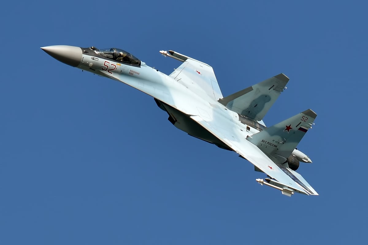 Venäjän hävittäjä Su-35S.