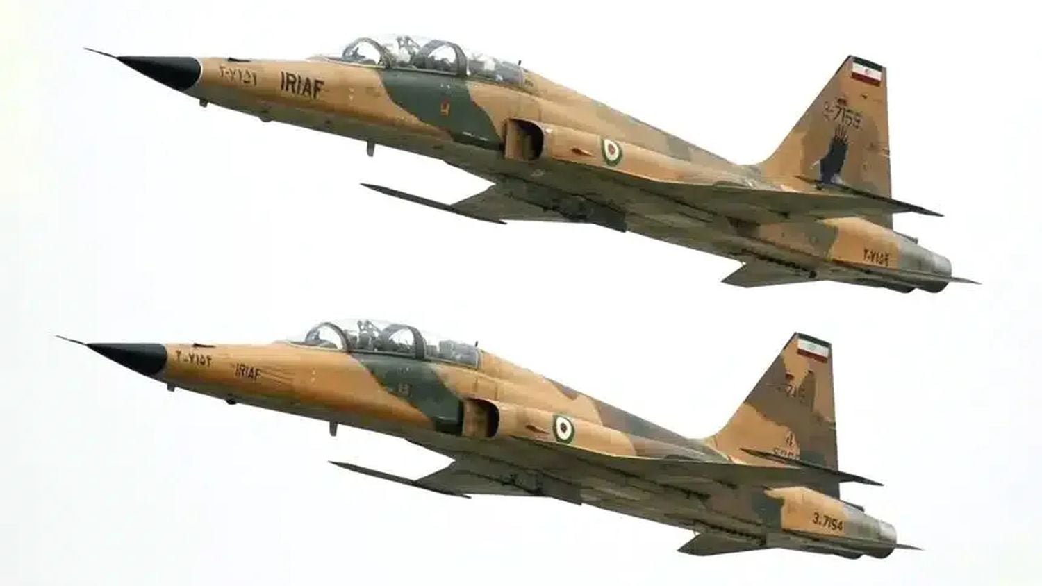 Iranin F-5-hävittäjiä. / IRNA