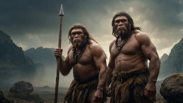 Neandertalilainen on nykyään haukkumasana alkeelliselle käytökselle. Osa nykyihmisistä kantaa silti yhä heidän perintöään geeneissään. PIXABAY/TEKOÄLYLLÄ LUOTU KUVITUS