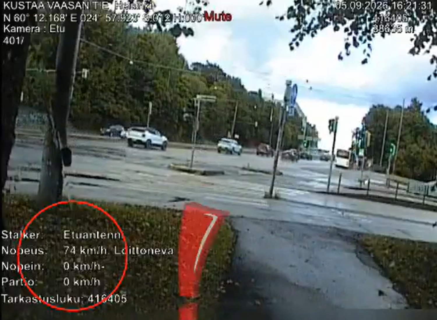 Kuvakaappaus videolta. POLIISI/DENNIS PASTERSTEIN