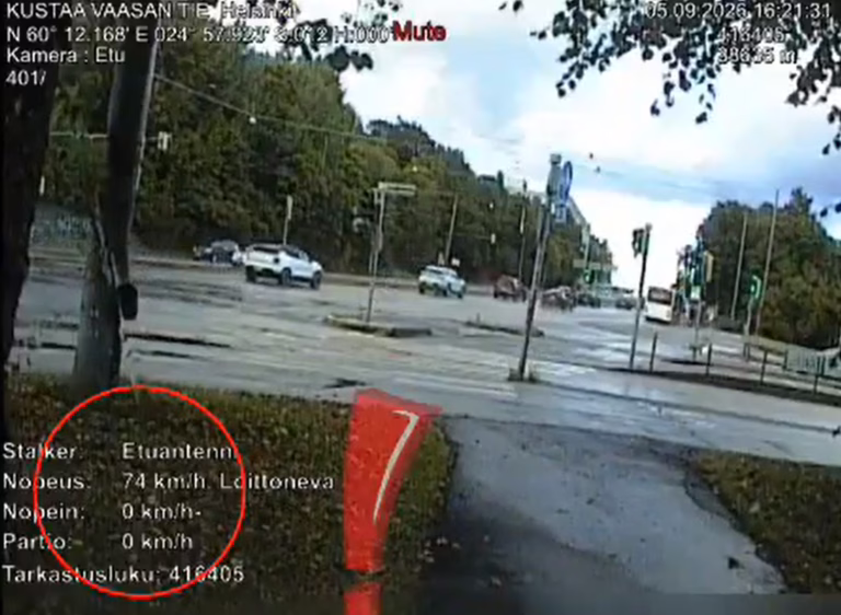 Kuvakaappaus videolta. POLIISI/DENNIS PASTERSTEIN