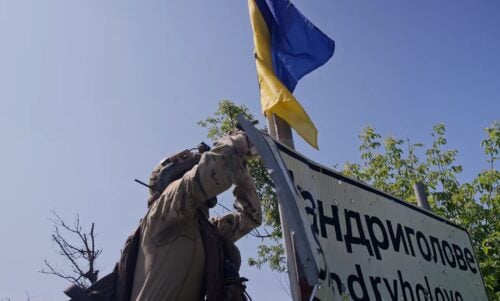 Ukrainan sotilas Donetskin alueella. / ab3.army