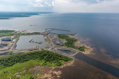 Ilmakuva Hanhikivenniemeltä 27. kesäkuuta 2023.