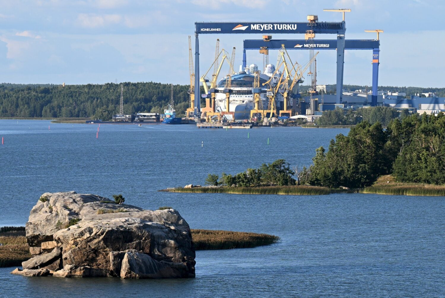 Meyer Turun telakka vuonna 2024. LEHTIKUVA / JUSSI NUKARI