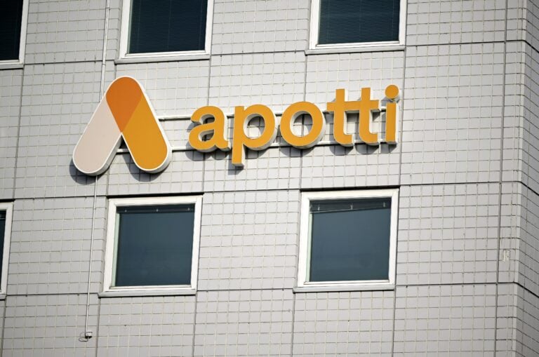 Apotin logo Helsingissä. LEHTIKUVA / ANTTI AIMO-KOIVISTO