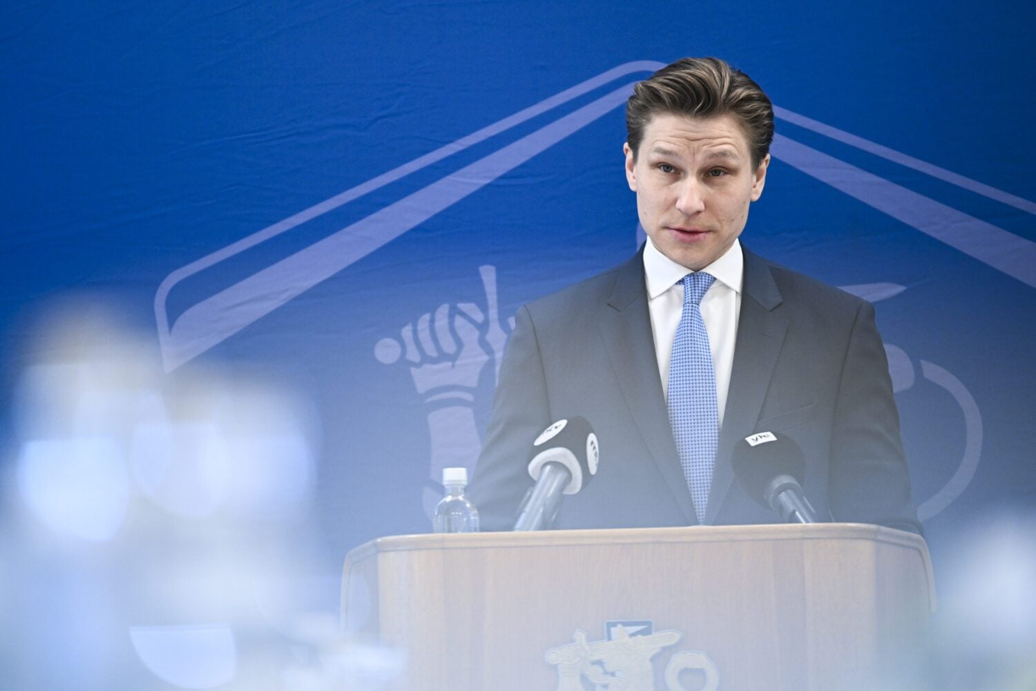 Puolustusministeri Antti Häkkänen. LEHTIKUVA / MIKKO STIG