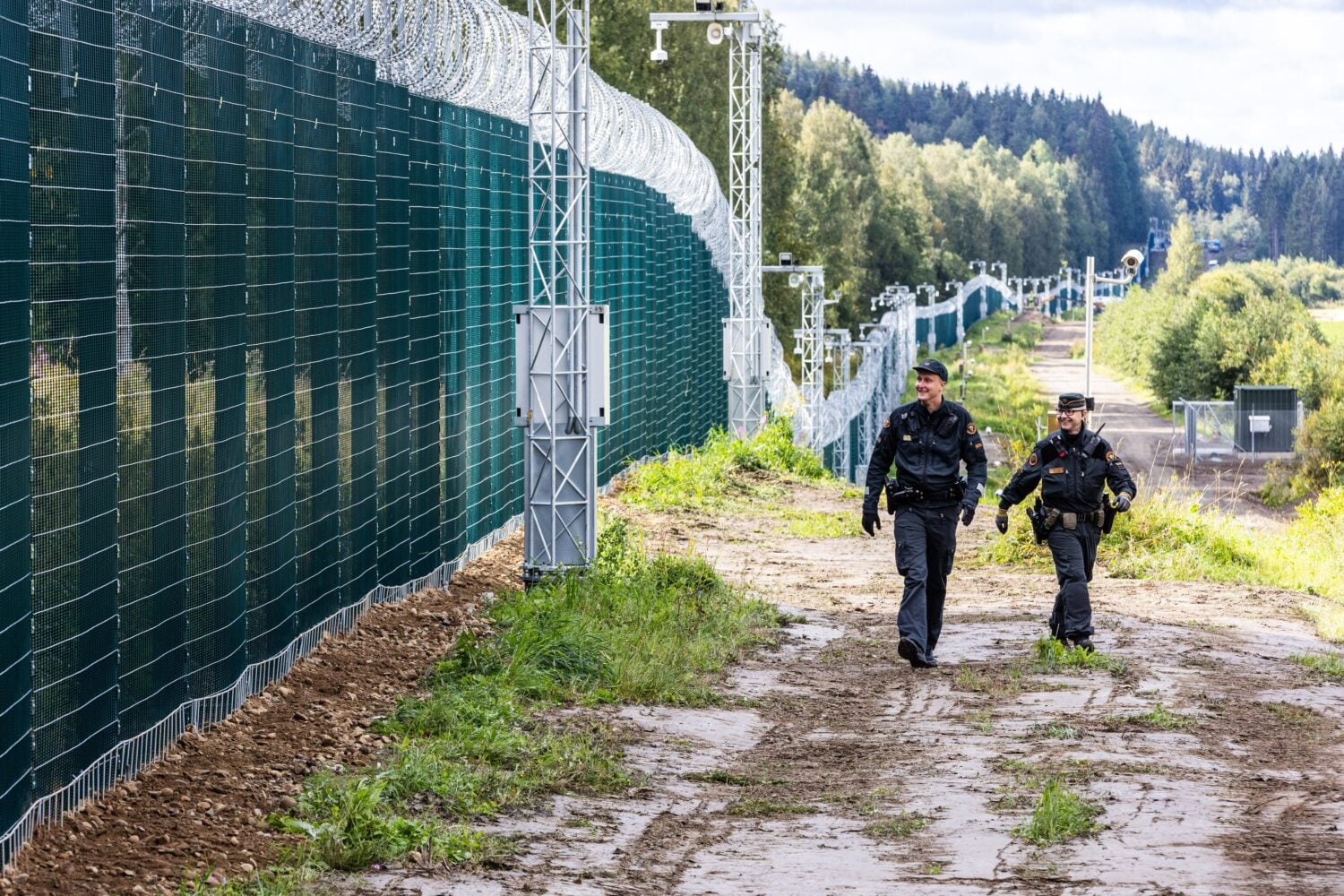Rajavartijoita Tohmajärven rajavartioaseman lähellä. / LEHTIKUVA / JARNO ARTIKA