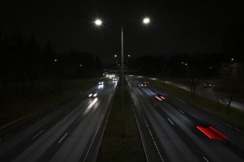 Liikennettä Helsingissä. LEHTIKUVA / EMMI KORHONEN