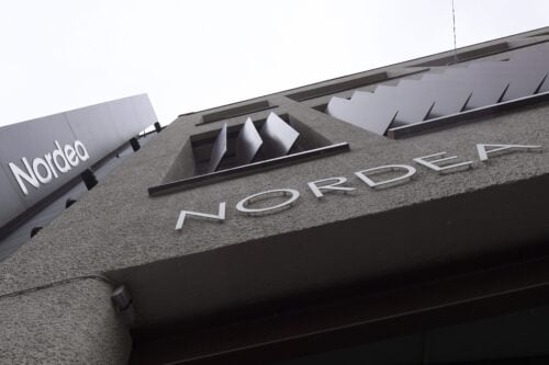 Pankkikonserni Nordean pääkonttori Aleksis Kiven kadulla Helsingissä. LEHTIKUVA / VESA MOILANEN