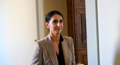 SDP:n kansanedustaja Nasima Razmyar. LEHTIKUVA / EMMI KORHONEN