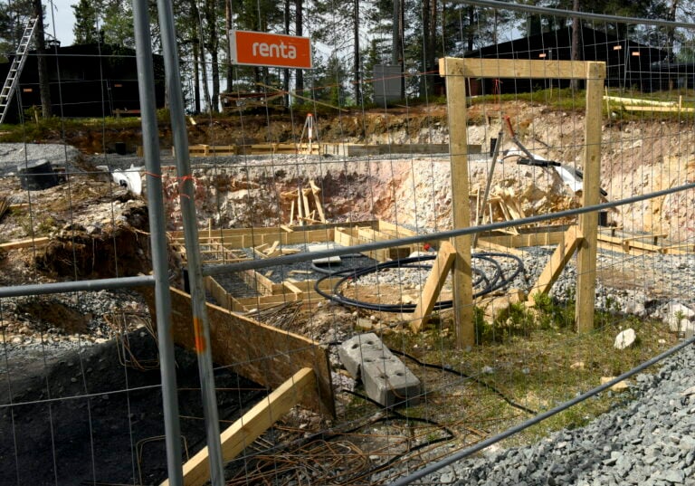 Rakennustöitä Kuusamossa kesäkuussa 2026.