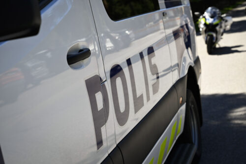 Poliisiauto kuvituskuvassa. LEHTIKUVA / EMMI KORHONEN