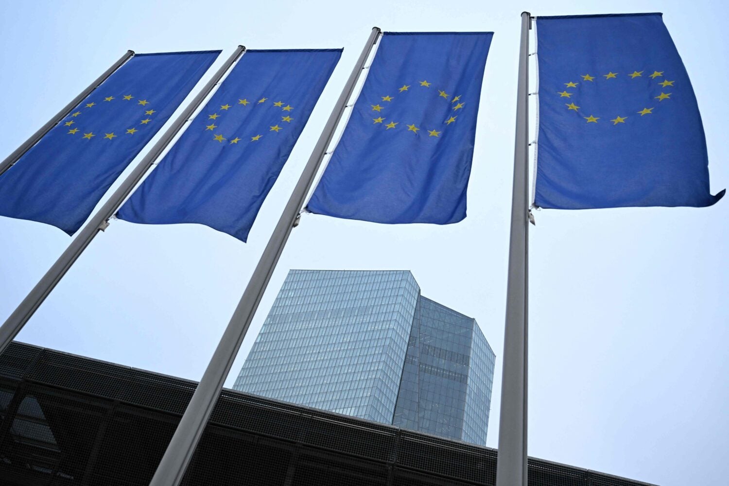EU:n lippuja. AFP / LEHTIKUVA / KIRILL KUDRYAVTSEV