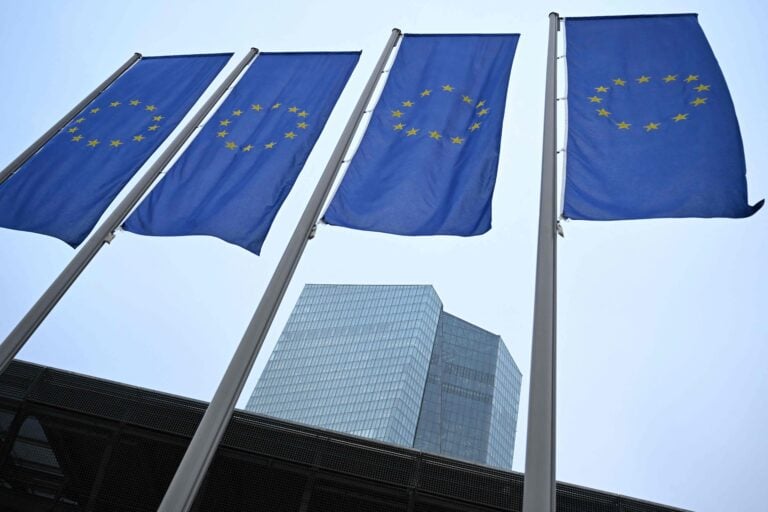 EU:n lippuja. AFP / LEHTIKUVA / KIRILL KUDRYAVTSEV